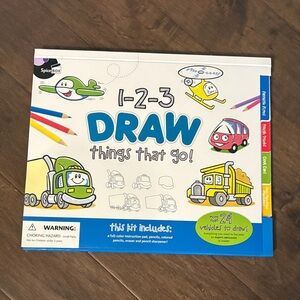 1-2-3 Draw Things That Go! Learning Kit, brand new
